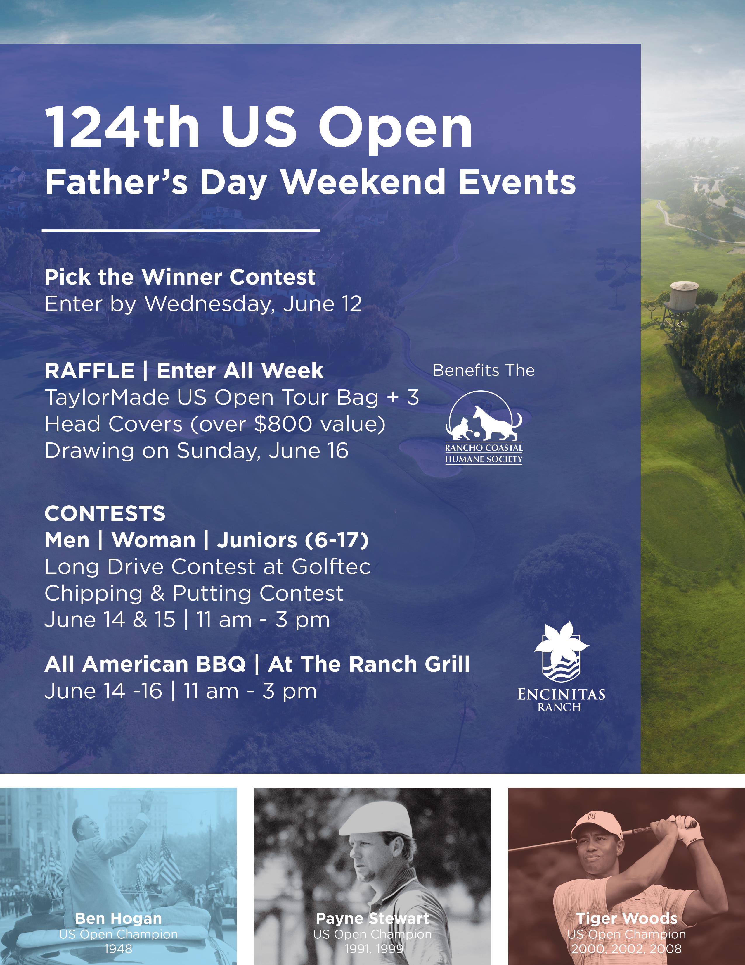 ER US Open events flyer ALL EVENTS no QR code